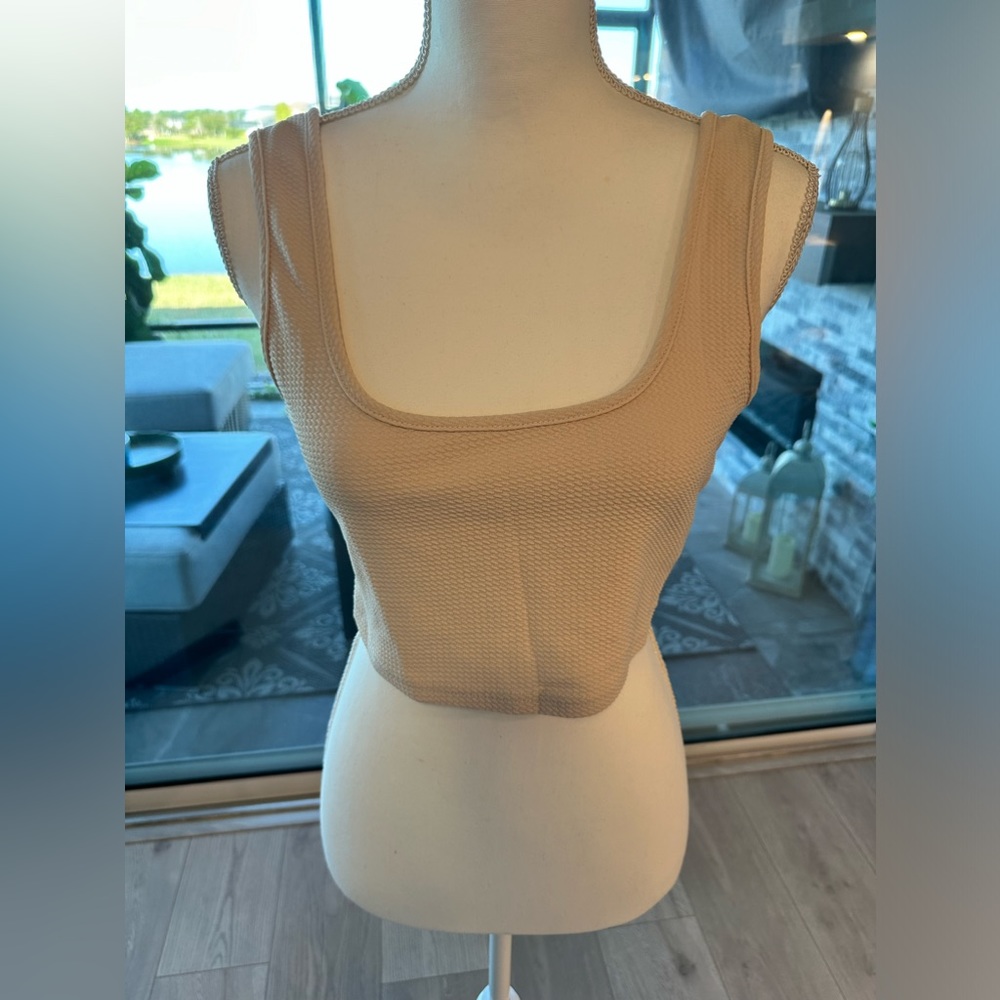 NEW ✨3 Pc SHEIN outfit. Cream Color - Picture 2 of 7